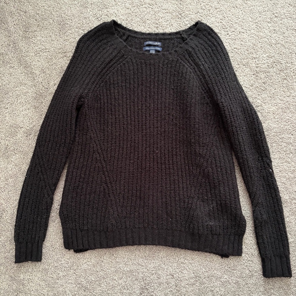 American Eagle Women's Black Sweater